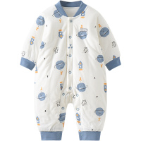 童泰(TONGTAI)2020年秋冬1-18月婴幼儿男女宝宝闭裆棉蛤衣夹棉薄棉连体衣爬服儿童棉服