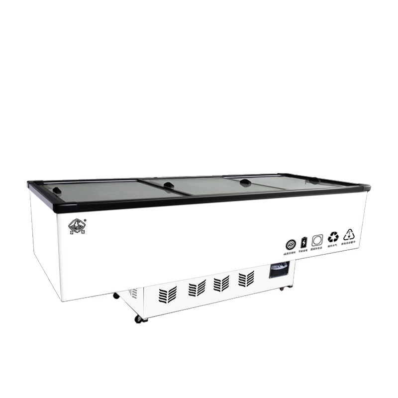 冰熊(bing xiong)2米组合岛柜冷藏展示柜商用大容量卧式冰柜冷柜超市展示岛柜海鲜岛柜-DSDG-2000X