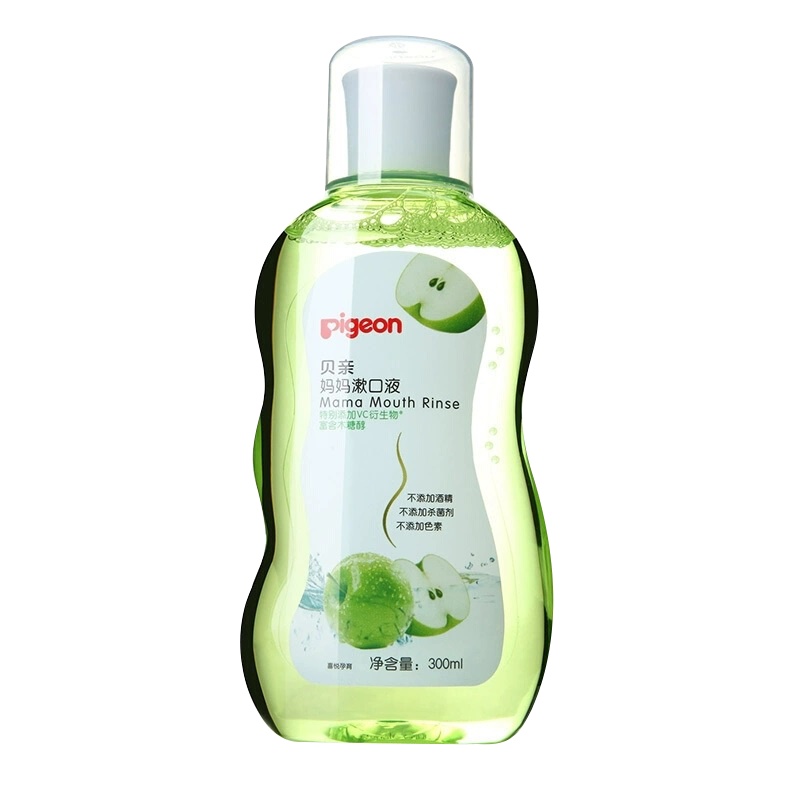 贝亲妈妈漱口液孕妇月子口腔清洁漱口水苹果味300ML