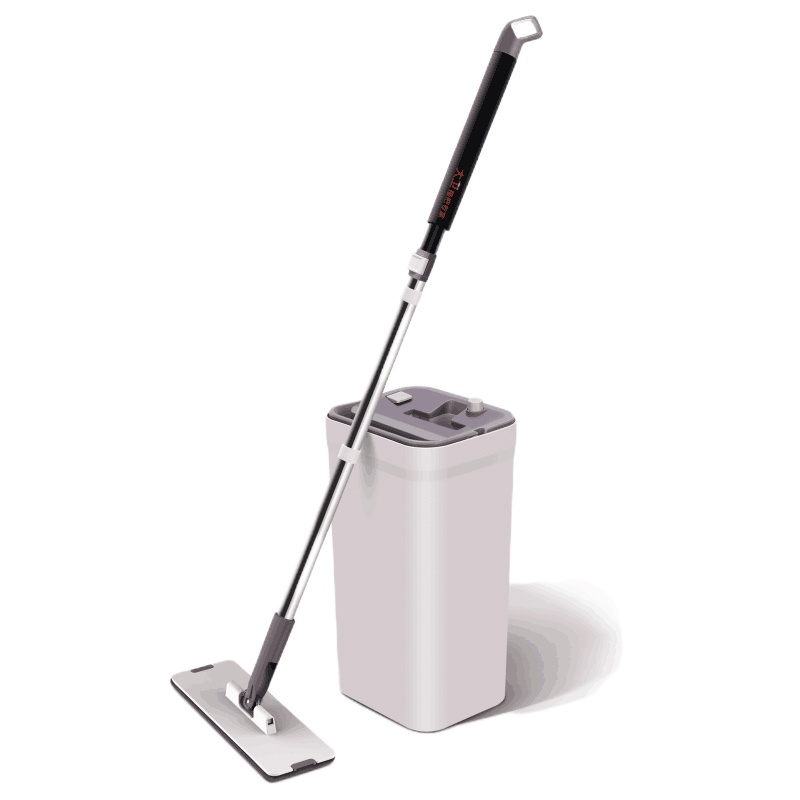 大卫 拖把Z9免手洗平板拖 拓扑刮刮桶拖布干湿两用墩布(1杆2头)