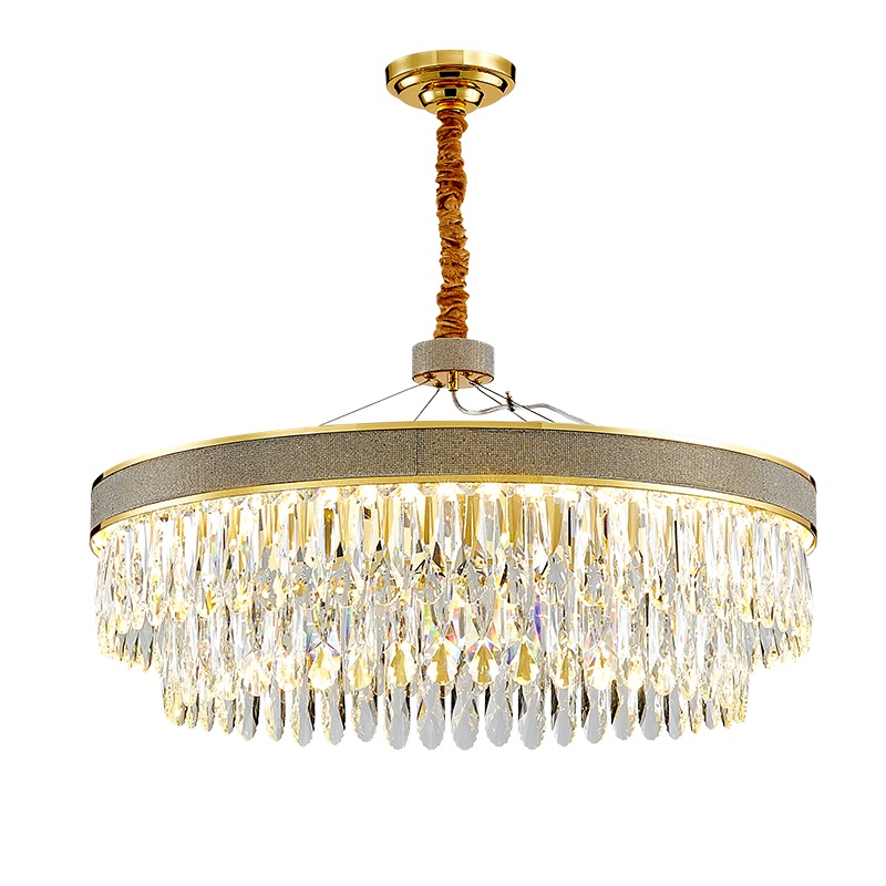 克罗斯塔 水晶吊灯后现代轻奢大气客厅吊灯时尚简约简欧欧式别墅餐厅卧室灯具