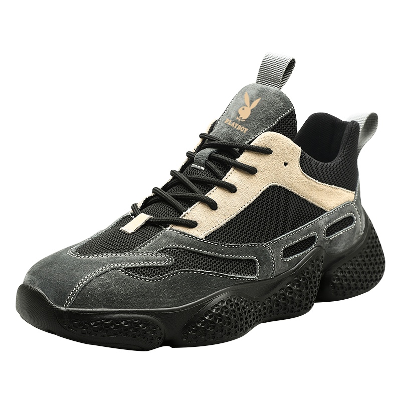 playboy男鞋夏季透气2020新款潮流运动休闲板鞋网面百搭老爹潮鞋花花公子旗舰店