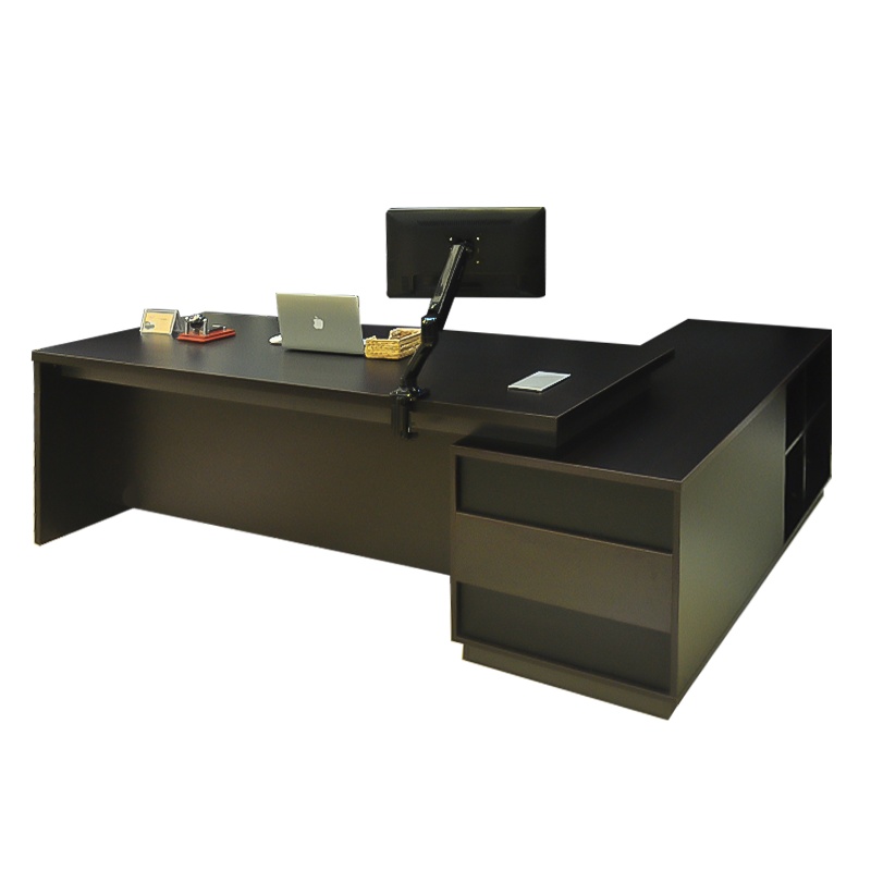 鸿业盛大简约现代大班台FSH80-0168A木质办公桌2200*2000*750