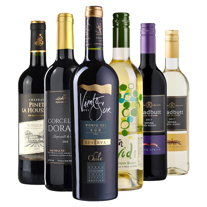 环球美酒组合 花之乡·6款葡萄酒整箱组合装750ml*6瓶