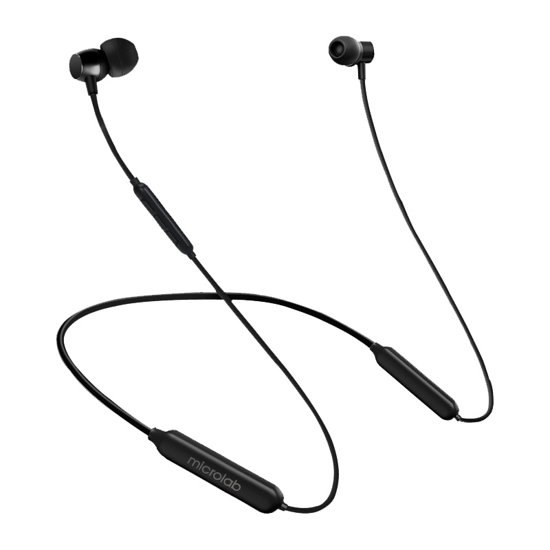 麦博(microlab )i10耳机 无线蓝牙耳机 便携小巧 入耳式耳机 运动跑步挂脖式耳机 安卓/苹果通用 黑色