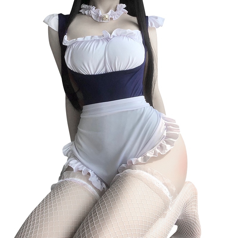 浅眸 女仆制服性感睡衣超骚开档诱惑挑逗床上激情连体内衣套装美女学生女性成人用品情趣内衣自营