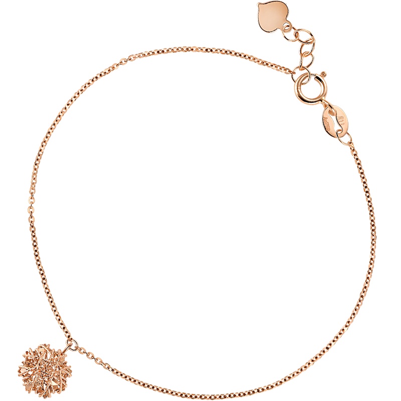 周生生(CHOW SANG SANG)18K红色黄金薄荷系列八角星手链 91599B定价