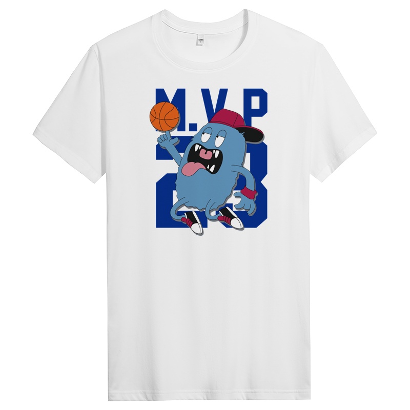 夏季男士修身圆领纯棉短袖T恤潮流半袖体恤衣服男装T DT11458