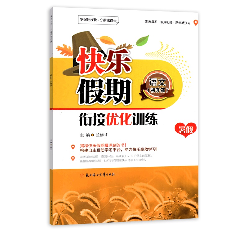【正版】快乐假期衔接优化训练暑假 初中语文初升高 暑假生活暑假大本营天天练升学衔接练习巩固与提升查漏补缺系统复习练习