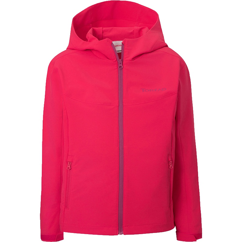 探路者（TOREAD）童装户外女童防风防小雨弹力运动跑步越野外套QAEG84055