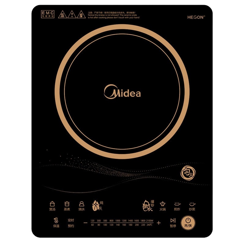 美的(Midea)电磁炉 匀火电磁炉多功能智能触摸家用电火锅 火锅炉RT2170
