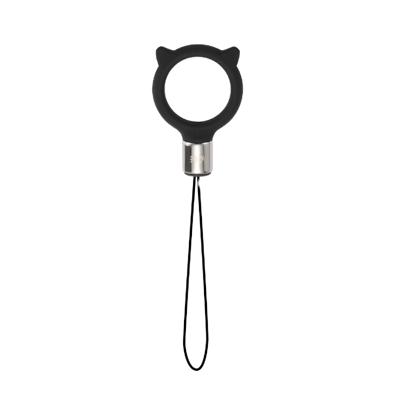 火豹手机挂绳支架指环扣多功能挂脖宽带长女款绳子链可拆卸短吊绳个性创意可拆卸环扣挂件带子 普通款硅胶指环扣-粉色(手机挂饰