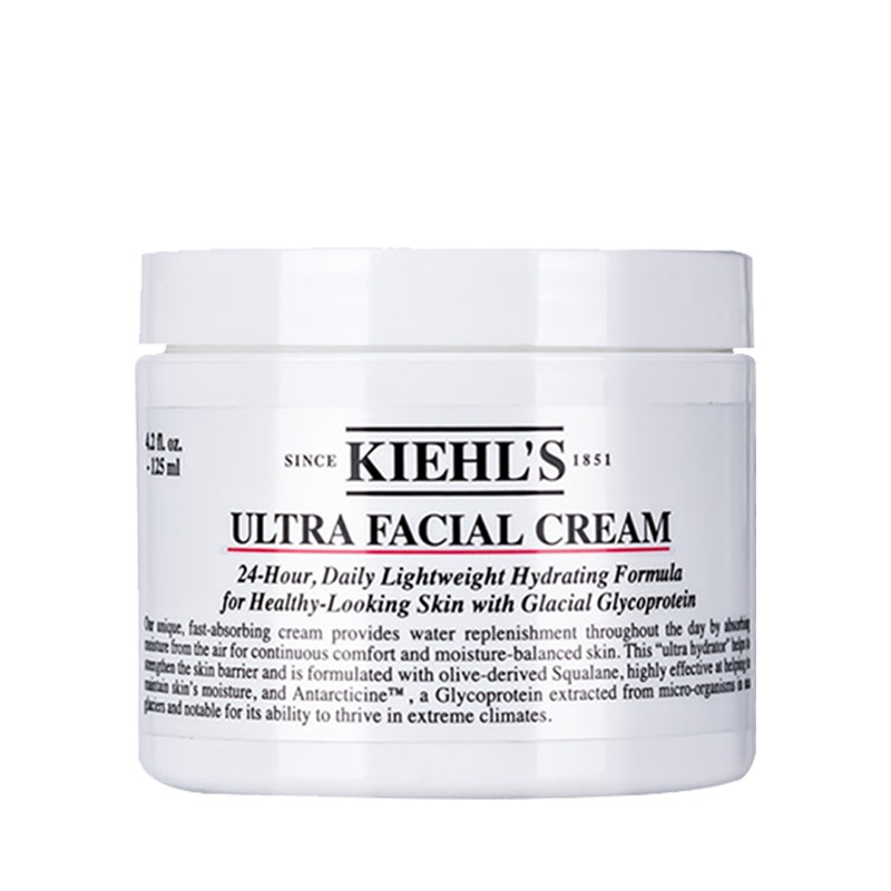 kiehl's科颜氏高保湿面霜125ml角鲨烷冰河蛋白滋润肌肤深层补水