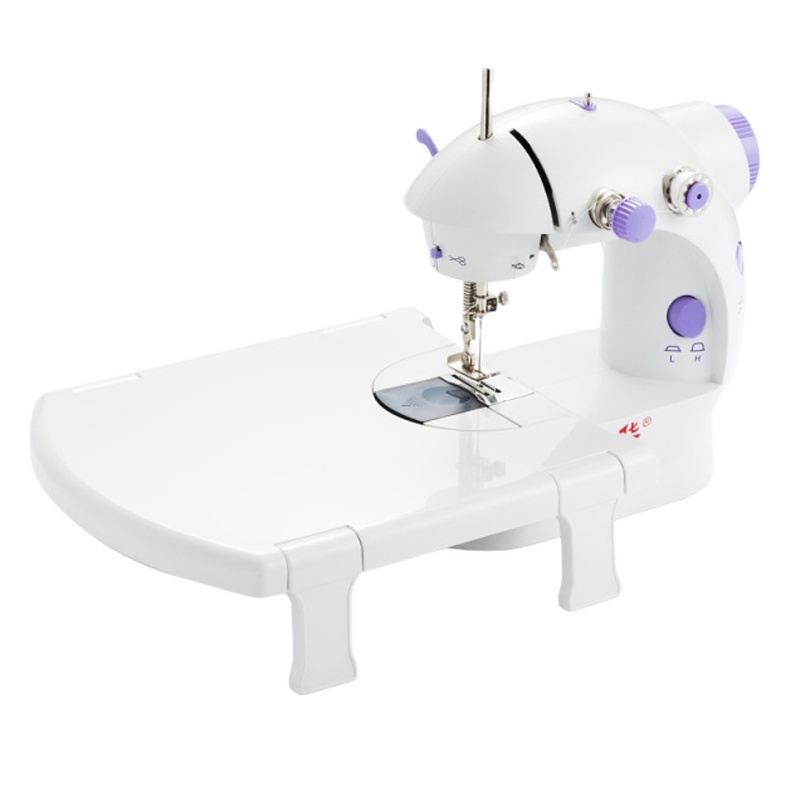 三维工匠202家用迷你缝纫机小型全自动多功能吃厚微型台式电动缝纫机 紫色加黑白线圈各4个