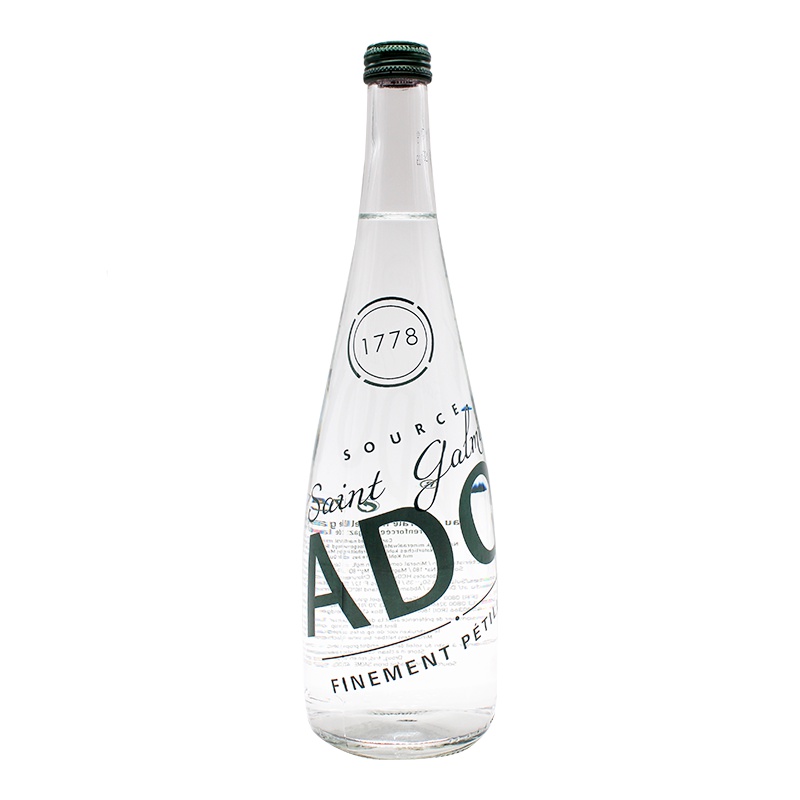 [奢华饮水]波多(Badoit)充气天然矿泉水 750ml*12瓶/箱 玻璃瓶装 进口饮用水 矿物质水 气泡水 法国进口