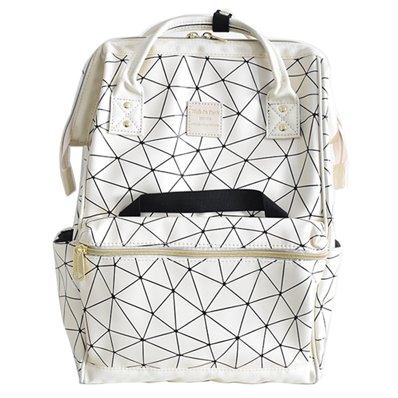 三宅一生 日本乐天PU材质防刮耐磨男女双肩包