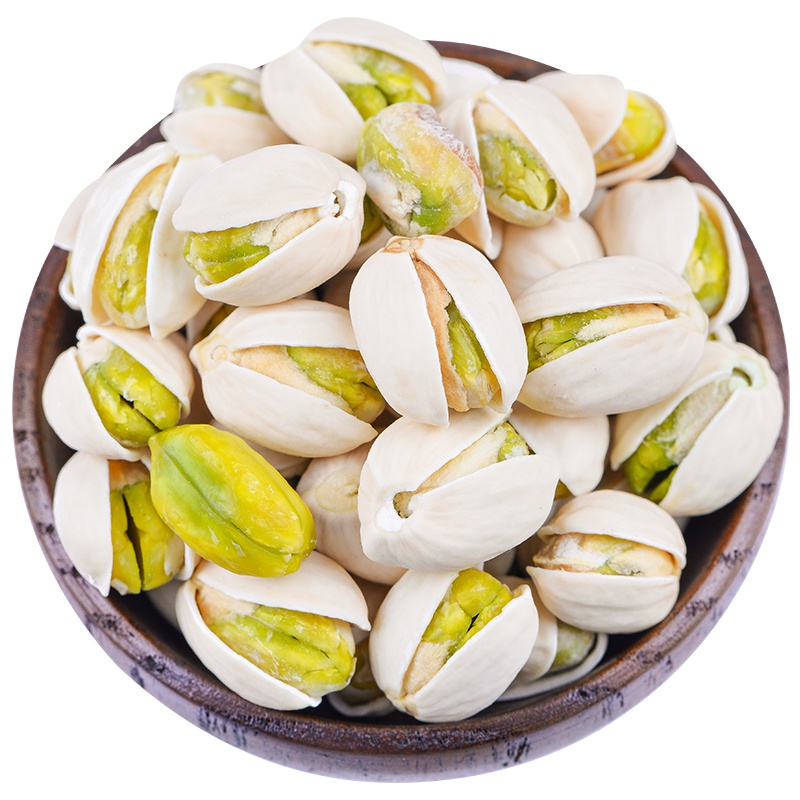 呆呆兔开心果208g 2019年新货炒货盐焗开心果 自封袋装散装坚果零食批发