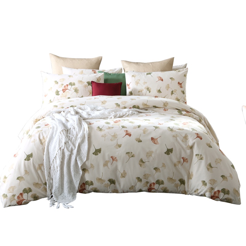 梦洁美颂原生棉四件套全棉纯棉床上用品意大利进口被套