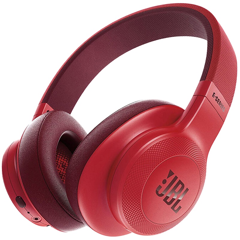 [JBL标志性声音]JBL E55BT 可折叠头戴式蓝牙无线耳机 HIFI重低音高音质耳机 红色