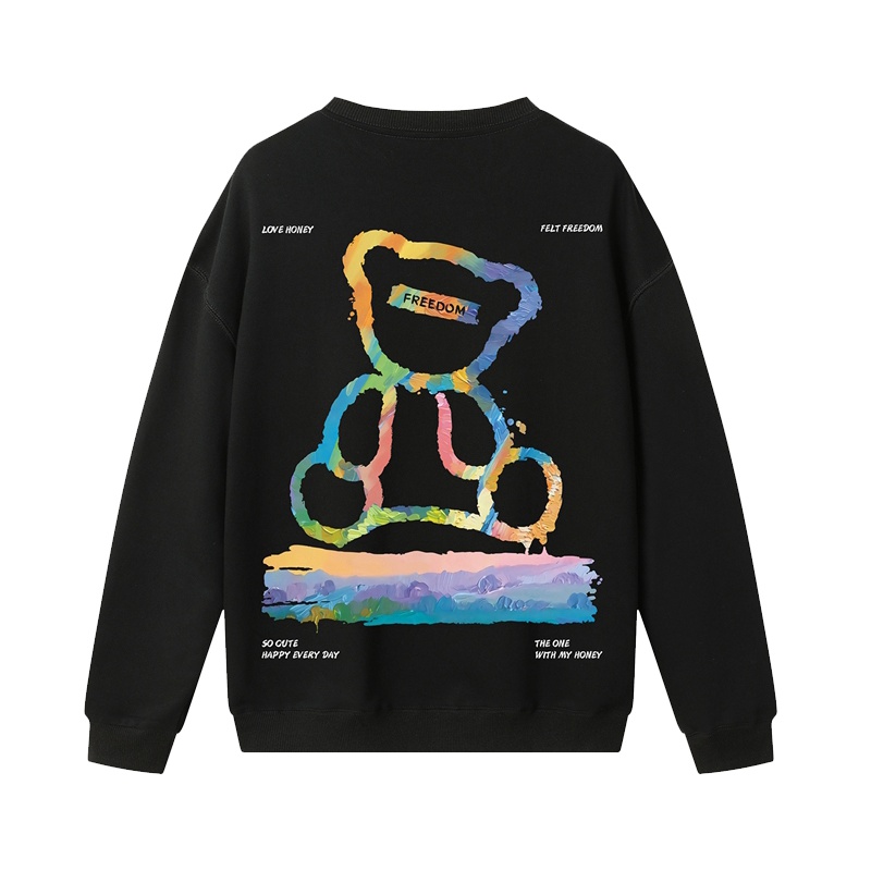 DEBRAND卫衣男春季2022新款韩版潮流宽松长袖t恤上衣圆领百搭外套