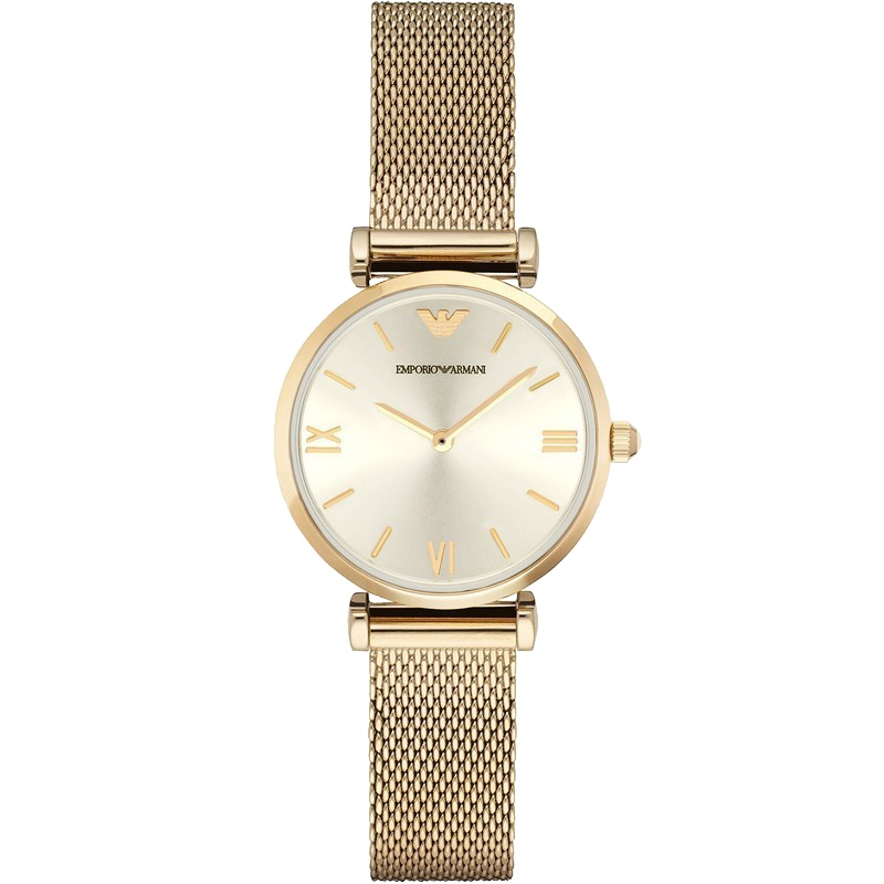 阿玛尼(EMPORIO ARMANI) 女表欧美品牌 时尚简约腕表商务钢带防水 手表 幻彩贝母表盘石英表 女AR1957