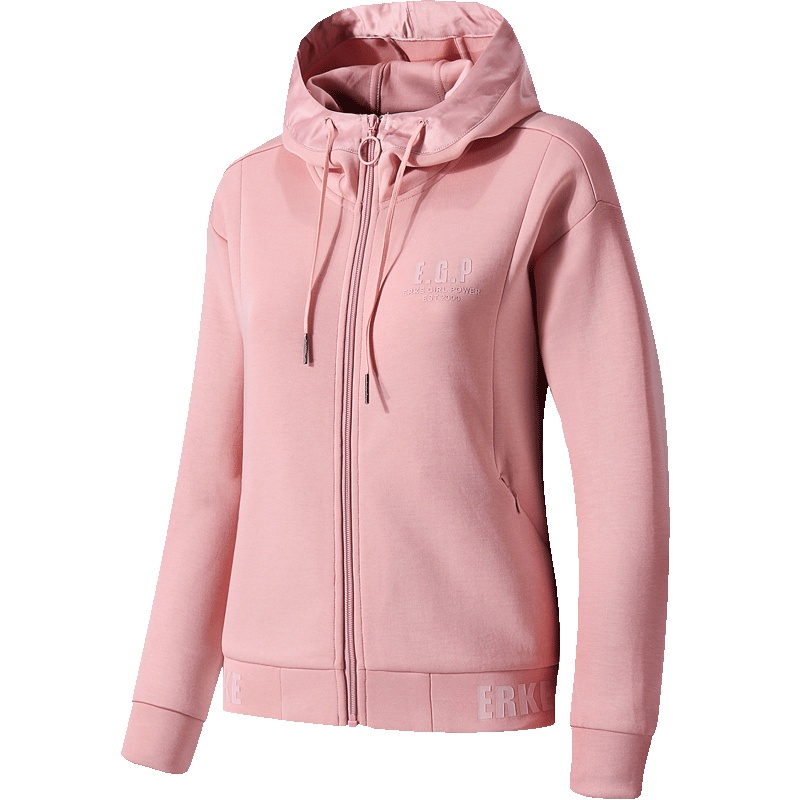 鸿星尔克(ERKE)秋冬季开衫卫衣宽松休闲夹克上衣运动服套头衫