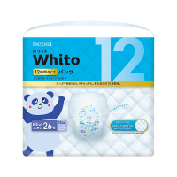 妮飘Nepia Whito进口12小时夜用婴儿内裤型XXL26超薄透气 细腻触感男女通用婴儿学步裤拉拉裤 13-28kg