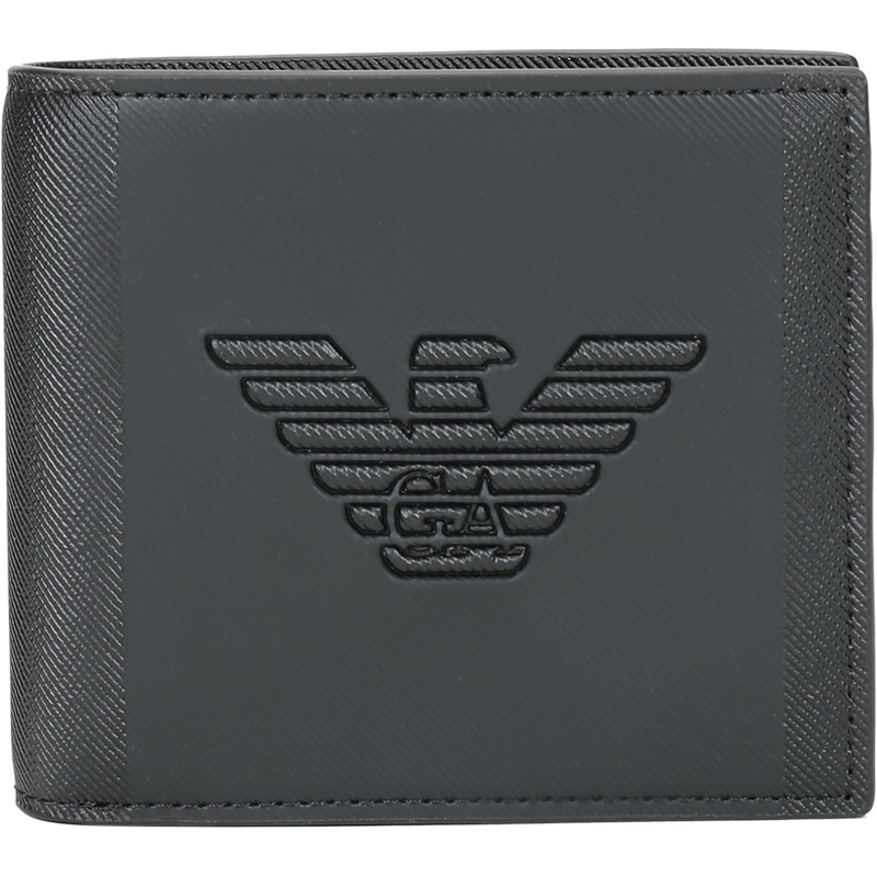 EMPORIO ARMANI 阿玛尼 男士 织物/聚氯乙烯短款钱包钱夹 Y4R167 YFE6J