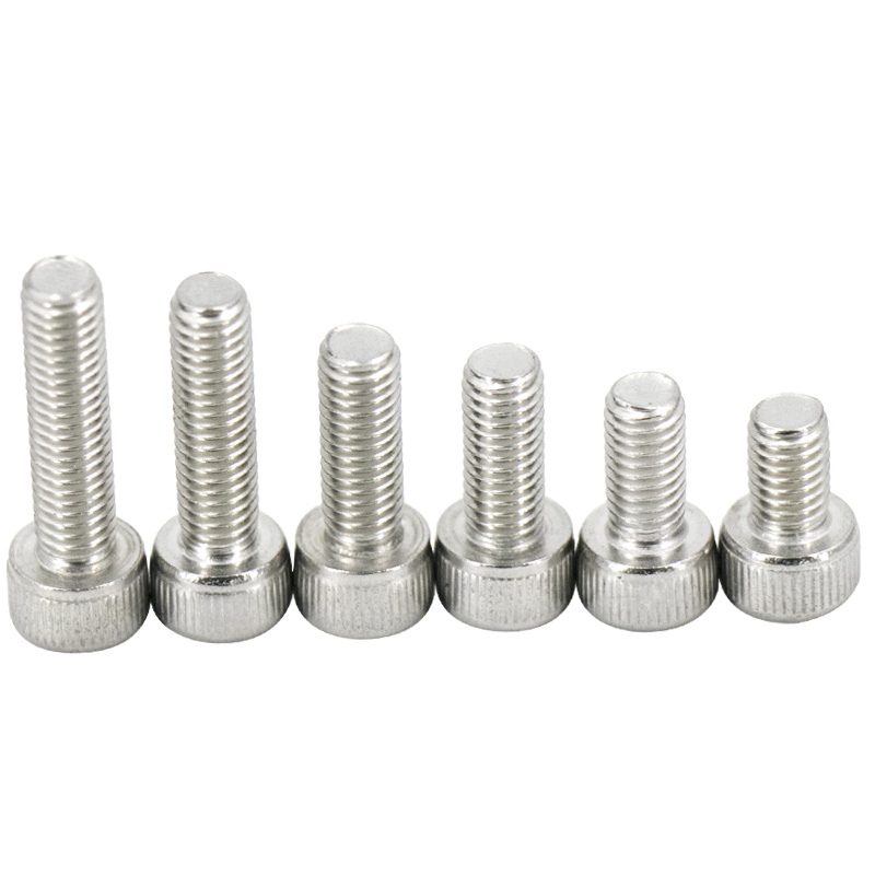 海斯迪克 HK-05 304不锈钢内六角螺丝 圆柱头螺钉 M3~M5平杯滚花杯头 DIN912