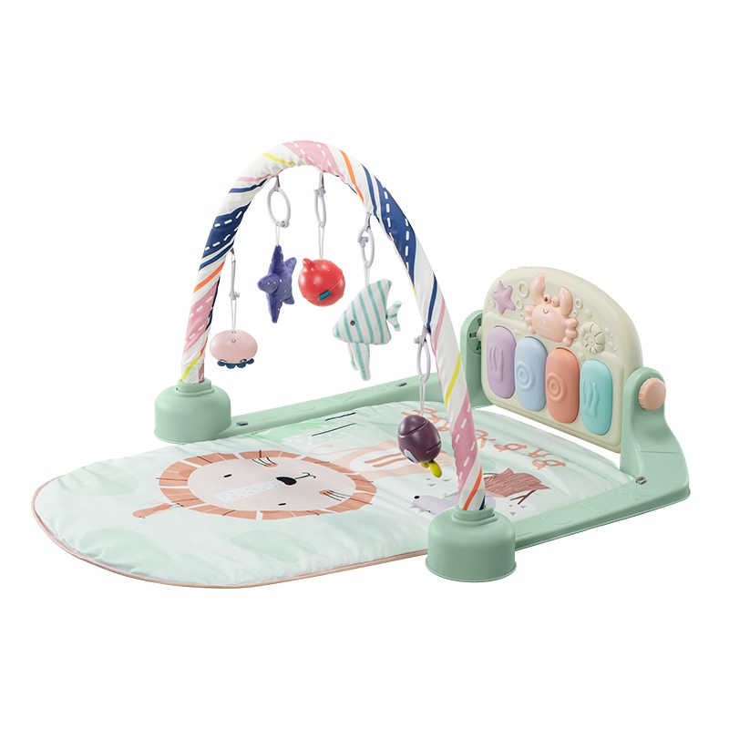 babycare婴儿健身架器脚踏钢琴0-3-6月1岁新生儿宝宝益智音乐玩具 奥尼克狮子 5096