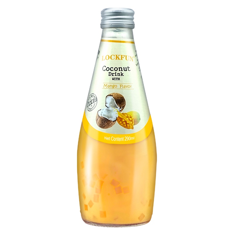 乐可芬 椰汁玻璃瓶(芒果味)12瓶/箱