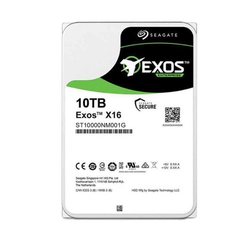 希捷(Seagate)10TB 256MB 7200RPM 企业级硬盘 SATA接口 希捷银河Exos X16系列(ST10000NM001G)