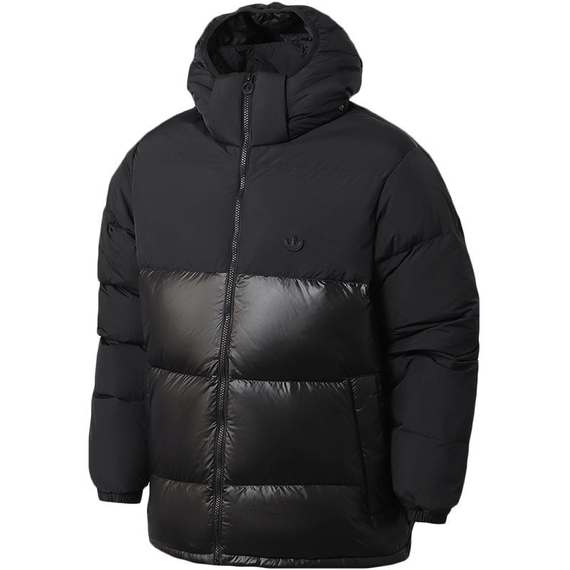 阿迪达斯三叶草男服羽绒服连帽夹克外套休闲运动服GE1324