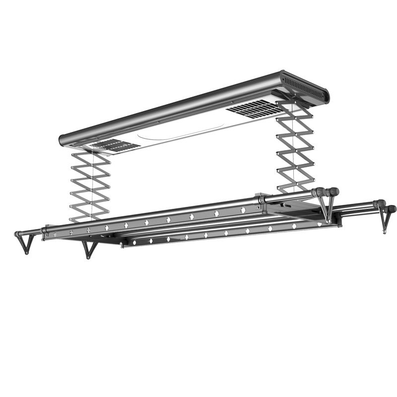 樱花智能晾衣机 电动晾衣架智能无线遥控升降阳台晾衣机伸缩晾衣杆 LED照明W-017