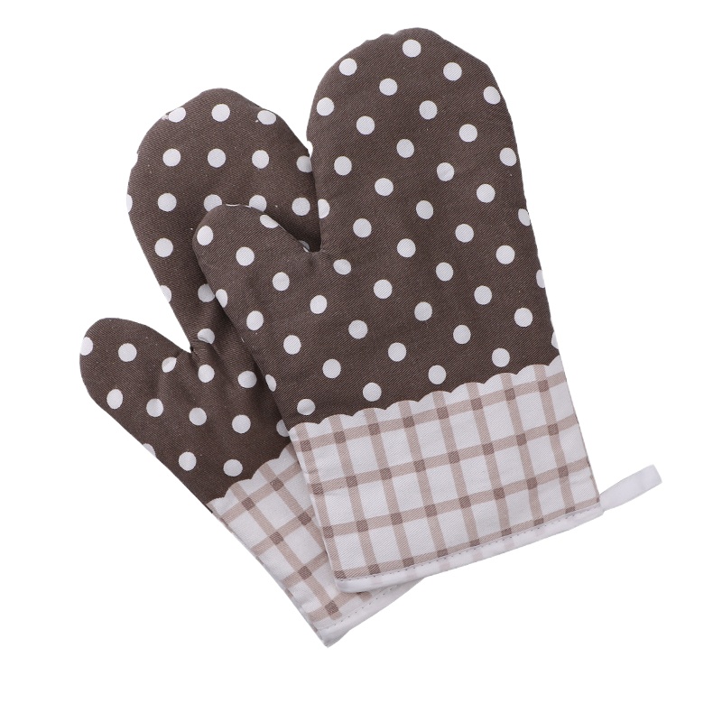 思甜加厚防烫手套隔热烤箱专用手套微波炉烘焙可高温防热厨房用品 国泰家和 2只装加厚款[波烘焙手套