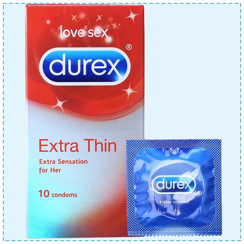 [超薄享受]Durex 杜蕾斯超薄款避孕套 10只/盒 英国进口