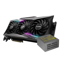 七彩虹iGame GeForce RTX 3090 Vulcan OC 显卡+鑫谷额定1000W 黑金全模组电源显卡套装