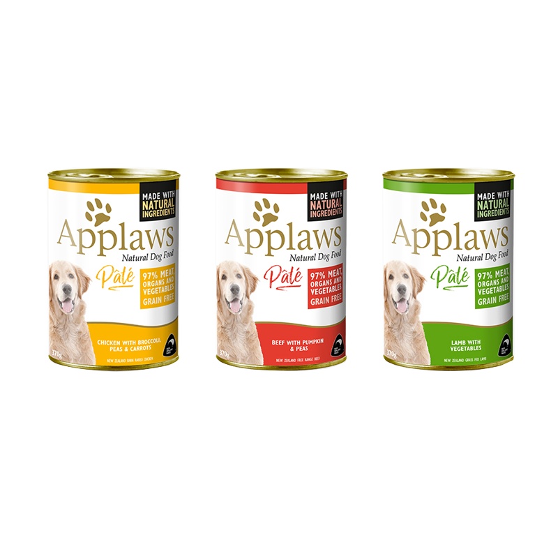 爱普士狗罐头 英国Applaws 新西兰牛肉蔬菜口味狗狗营养湿粮零食罐头370g