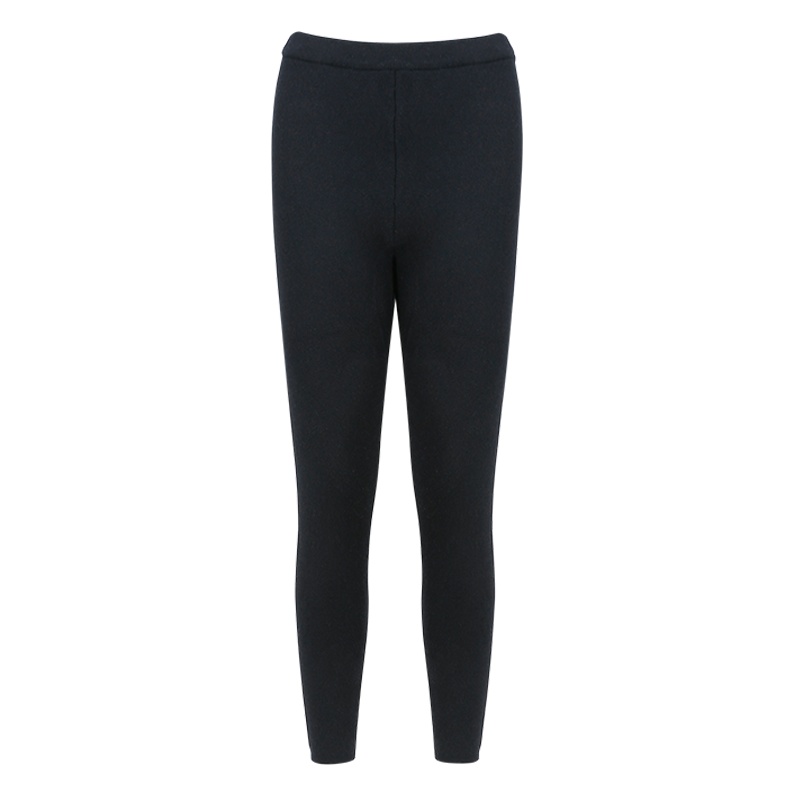 鄂尔多斯 女士羊绒裤加厚罗纹针织弹力保暖裤