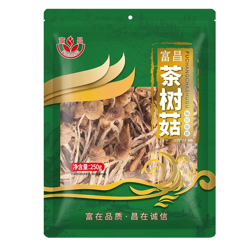 富昌茶树菇250g 精选茶树菇 福建古田茶树菇 食用菌菇干货
