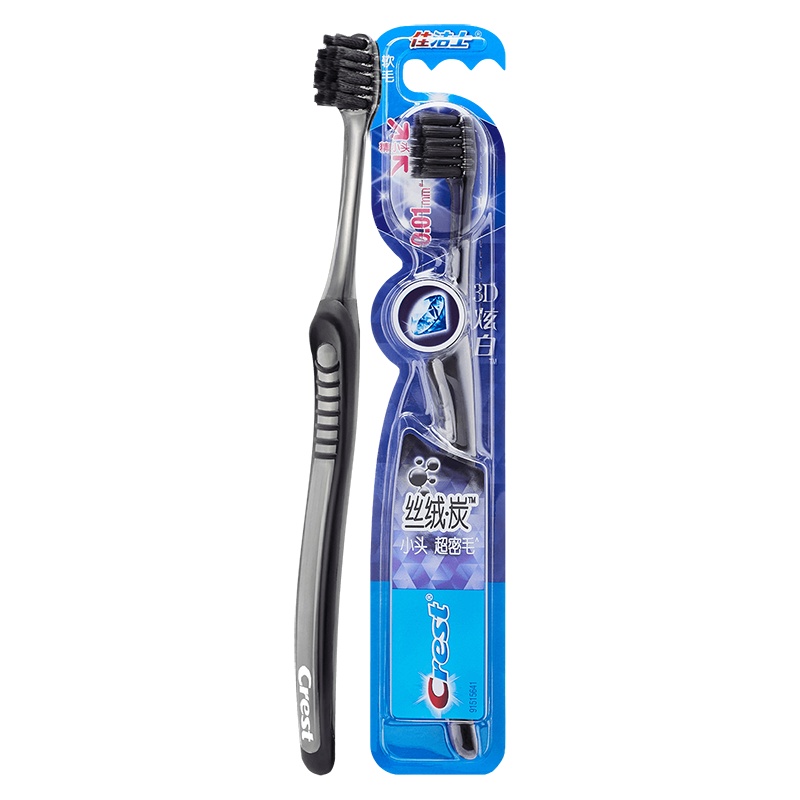 佳洁士丝绒炭护龈牙刷单支装