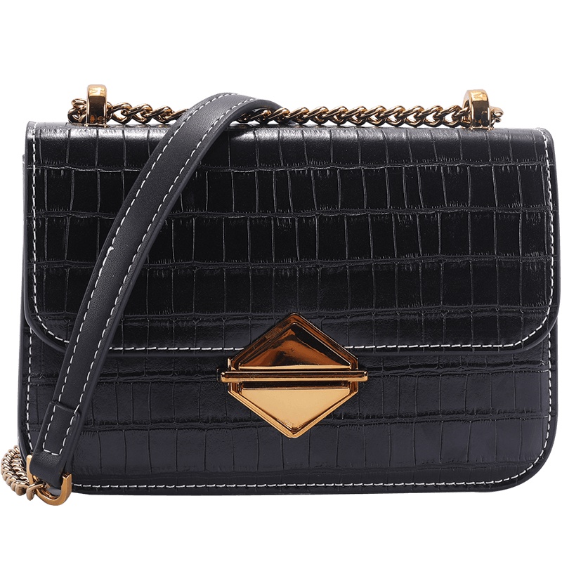 都宝路(dubaolu) 新款简约时尚 ins硬核石头纹单肩斜跨小方包