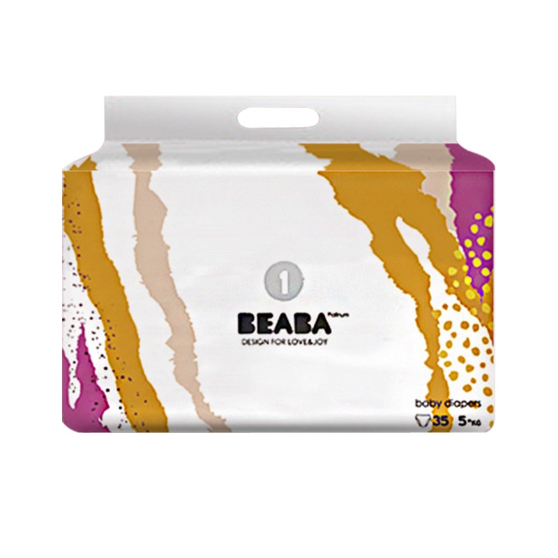 BEABA婴儿炫彩系列纸尿裤 NB 35片超柔软薄透气整夜皇室体验0-5kg