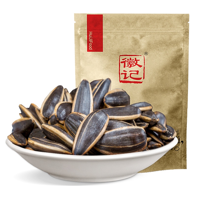 徽记 黑糖海盐味瓜子500g 葵花籽休闲零食炒货量贩装