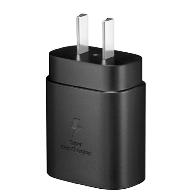 三星原装25W充电器TA800 note20 W22 S20/21 fold3 filp3旅行PD快充 (单充头) 黑色