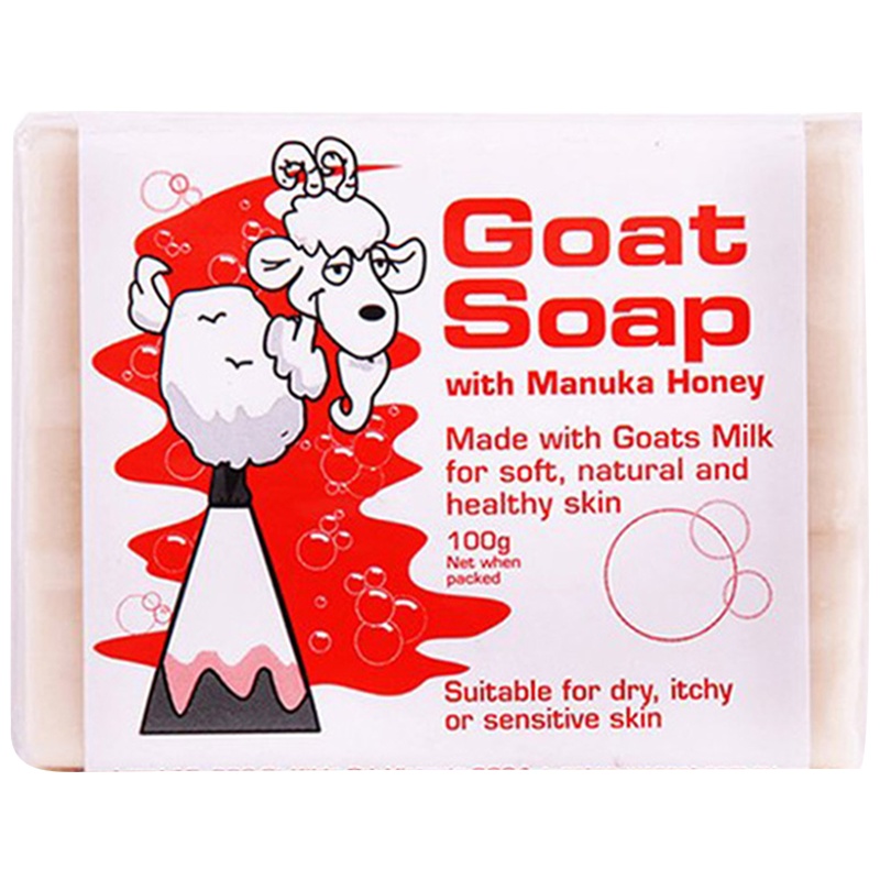 Goat Soap 山羊奶皂 麦卢卡蜂蜜味 杀菌消炎 香皂 100g/块 泡沫绵密 无人工色素