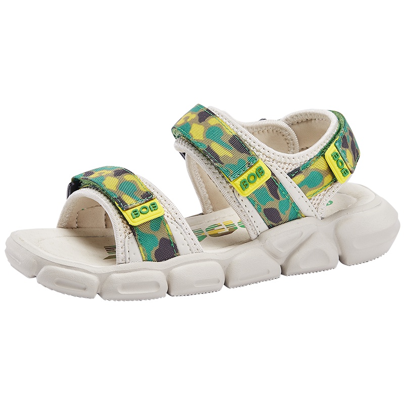 BOBDOG HOUSE巴布豆童鞋儿童凉鞋2019韩版夏季男童运动时尚女童沙滩鞋M9241