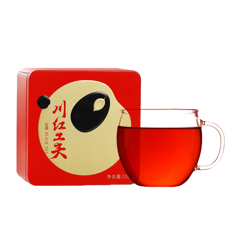 川红 非遗传承制法 特级工夫红茶 严选款茶叶100g/盒