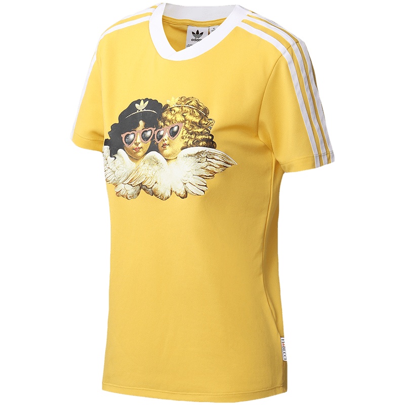 adidas阿迪达斯三叶草女装运动服休闲短袖T恤FL4141