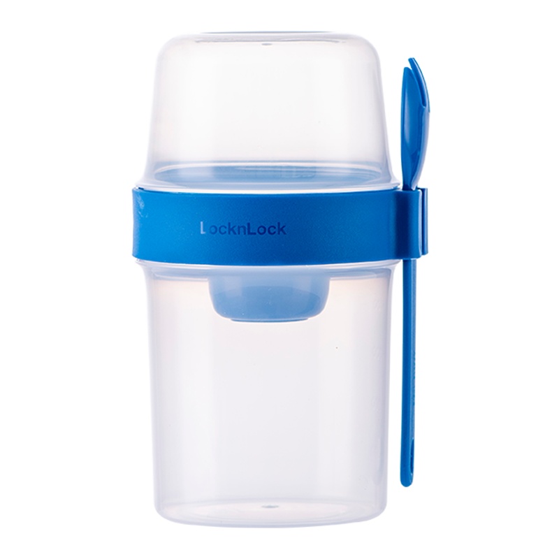 乐扣乐扣双层密封罐酸奶罐塑料保鲜盒零食小号便携水果酸奶储物罐